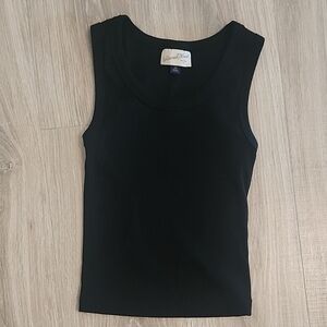 Universal Thread | Ribbed Black Tank Top